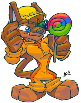 Artwork to Brazil FurFest's conbook (2022).